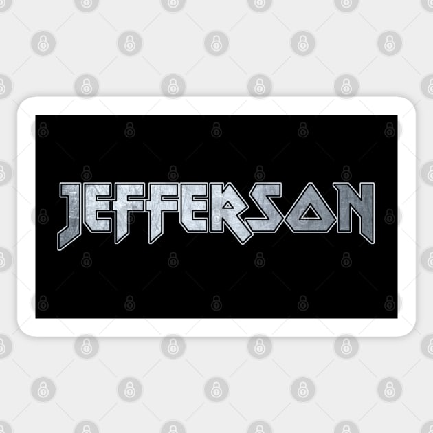 Jefferson Sticker by Erena Samohai